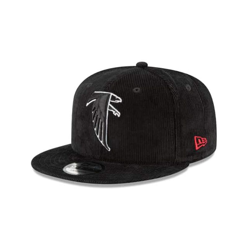 NFL Atlanta Falcons Corduroy 9Fifty Snapback (XBA8589) - Black New Era Caps